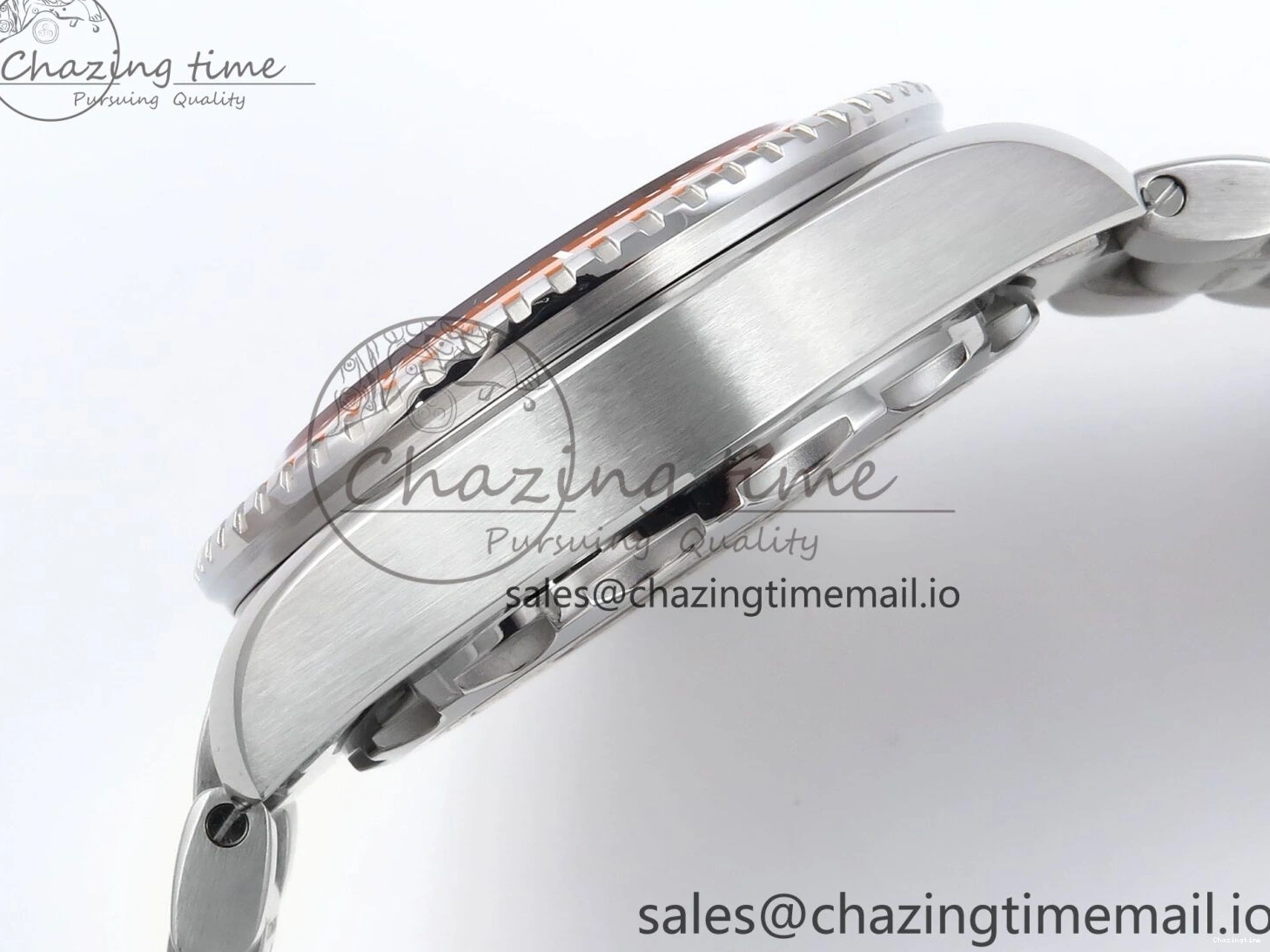 0408 Seamaster 6000M Ultra Deep SS VRF 1:1 Best Edition Gray Dial Orange Bezel on SS Bracelet A8912 Super Clone NewStyle 7687